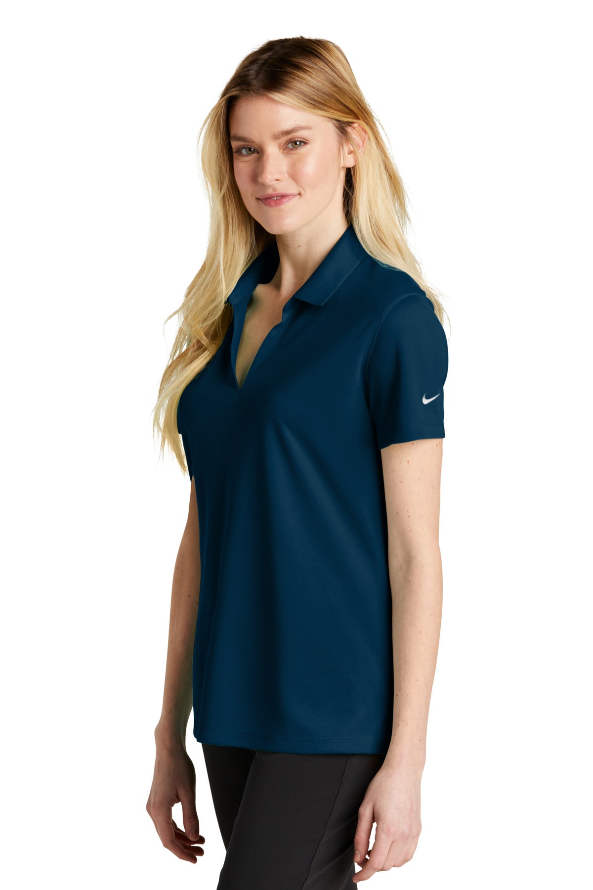 Navy Nike Women's Dri-FIT Micro Pique 2.0 Polo NKDC1991