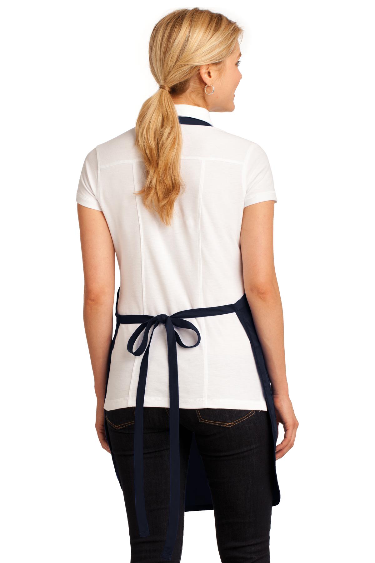 Navy Port Authority Easy Care Full-Length Apron with Stain Release. A703