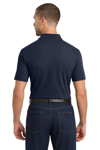 Navy Port Authority EZPerformance Pique Polo. K600