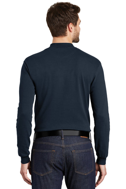 Navy Port Authority Interlock Knit Mock Turtleneck. K321