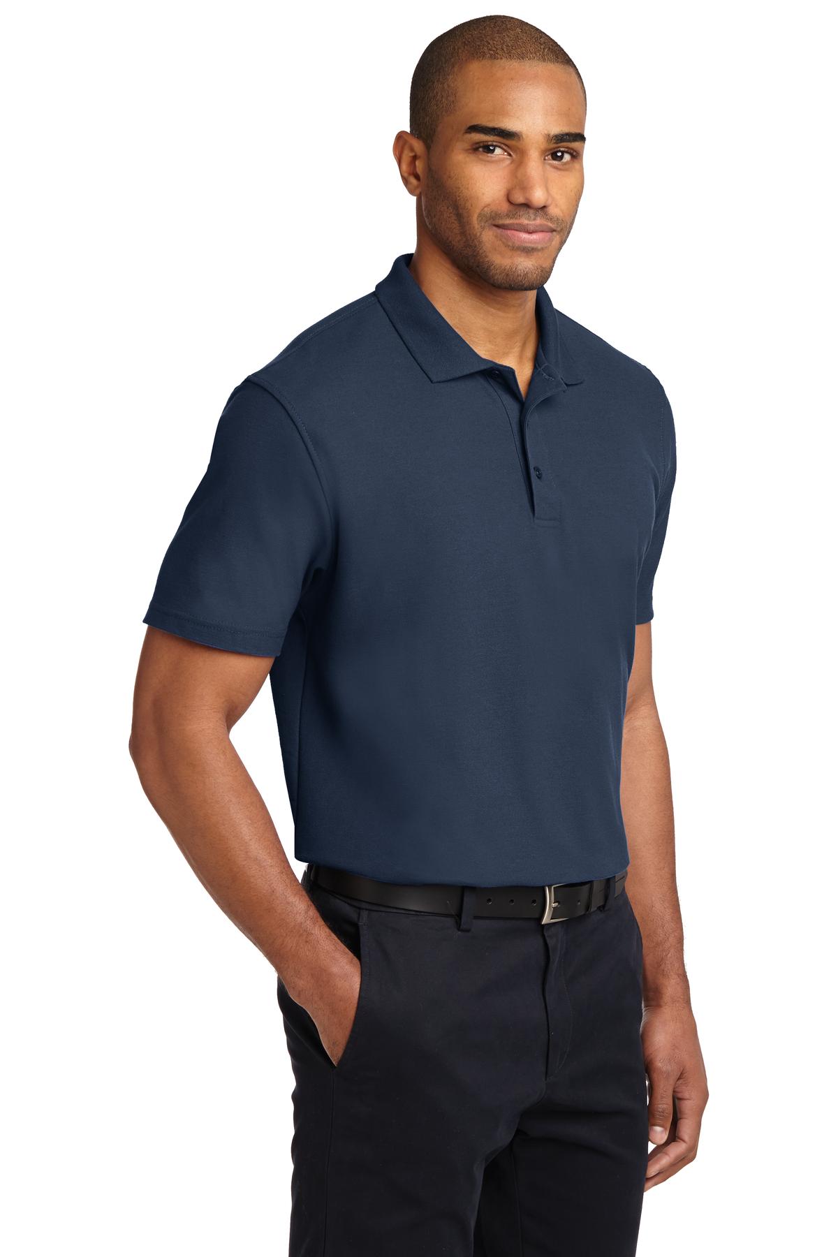Navy Port Authority Stain-Release Polo. K510