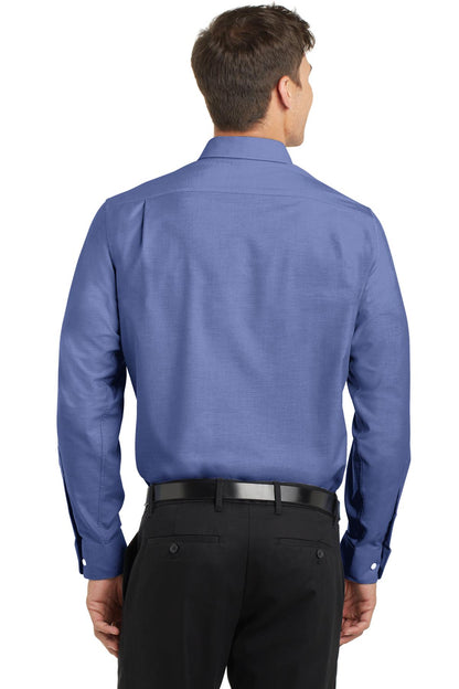 Navy Port Authority SuperPro Oxford Shirt. S658