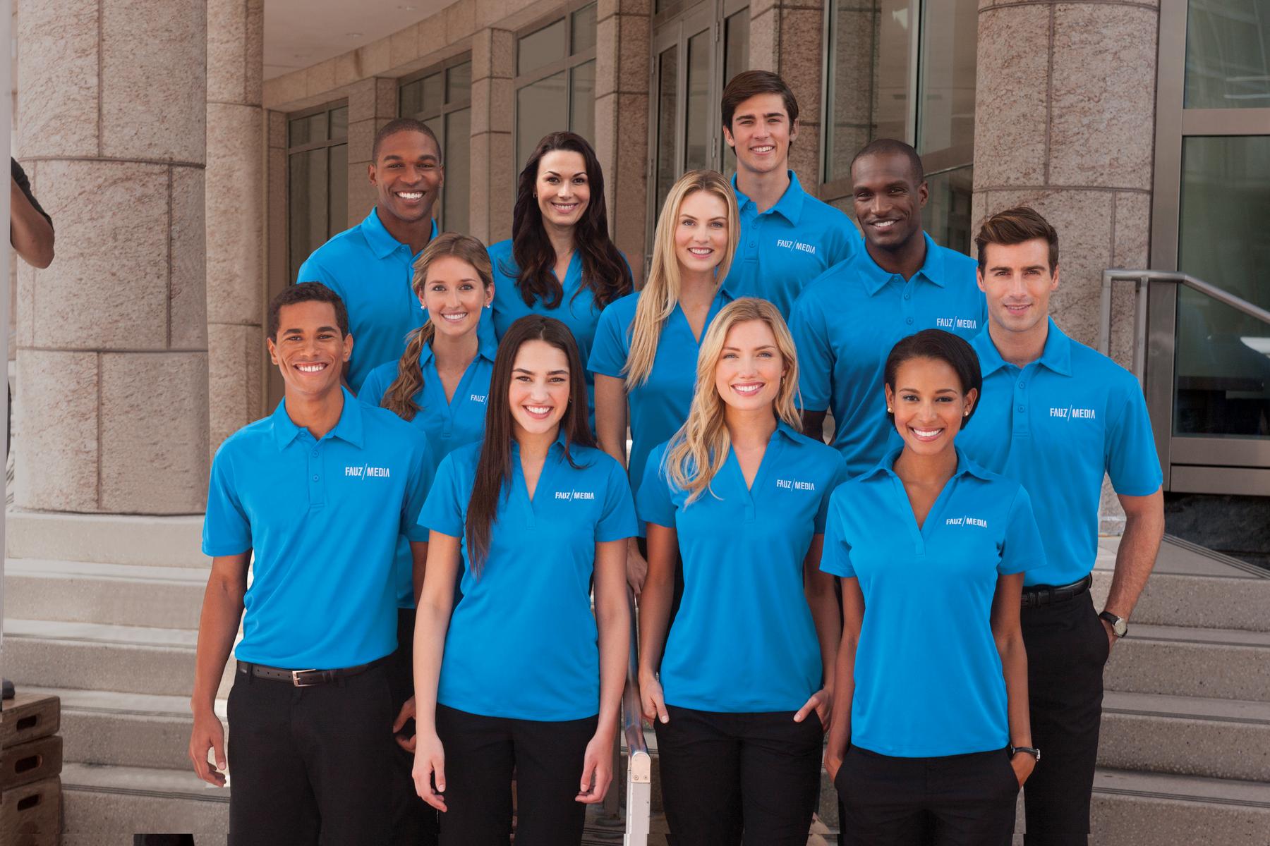 Navy Port Authority Tall Silk Touch Performance Polo. TLK540