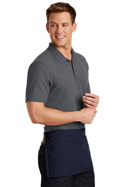 Navy Port Authority Waist Apron with Pockets. A515