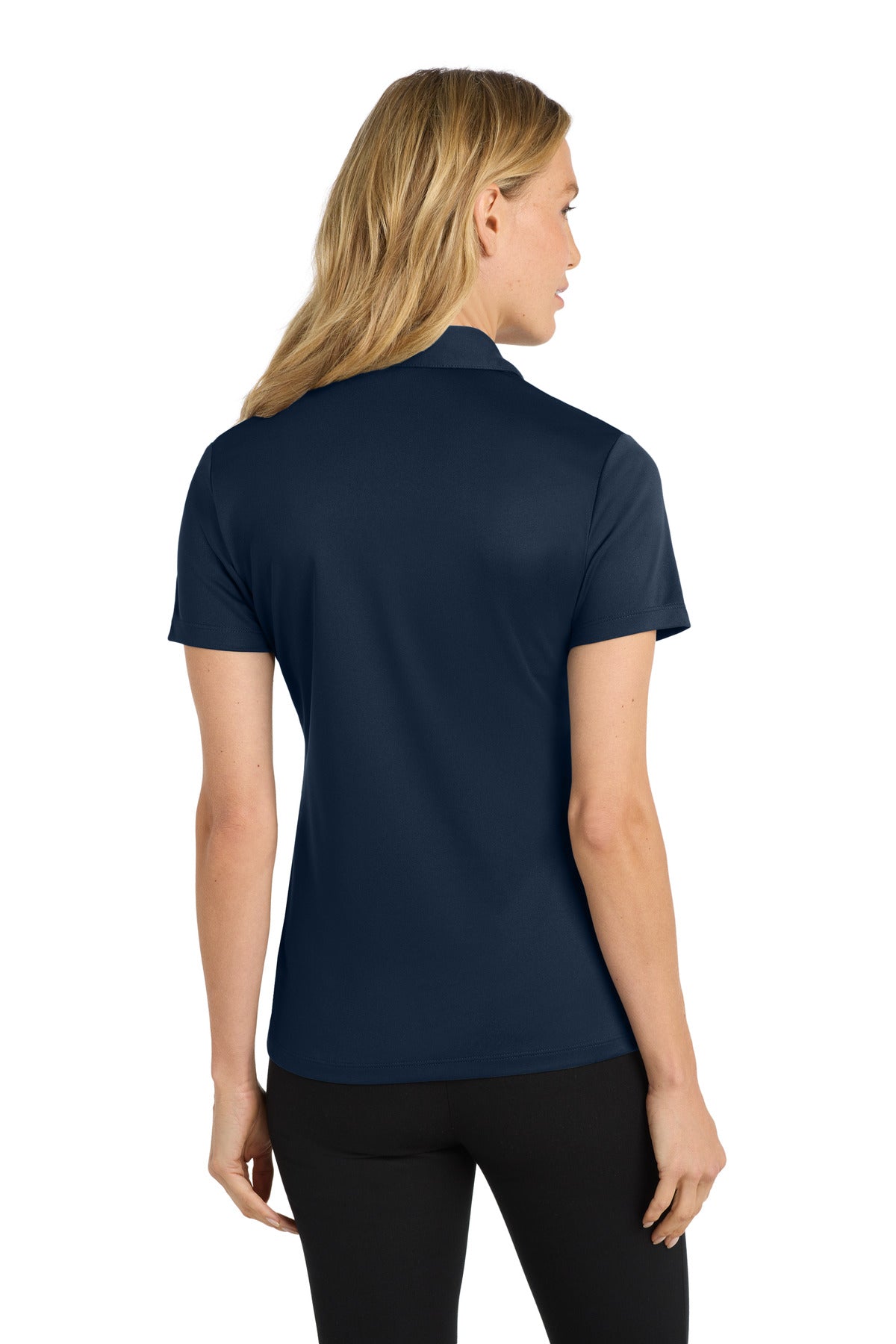Navy Port Authority Women's Silk Touch Performance Polo. L540