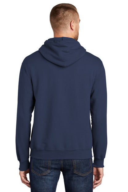 Navy Port & Company Tall Essential Fleece Pullover Hooded Sweatshirt. PC90HT