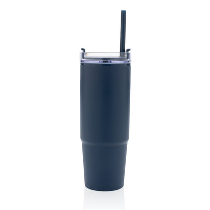 Navy Tana RCS Plastic Tumbler with Handle 900ML plain