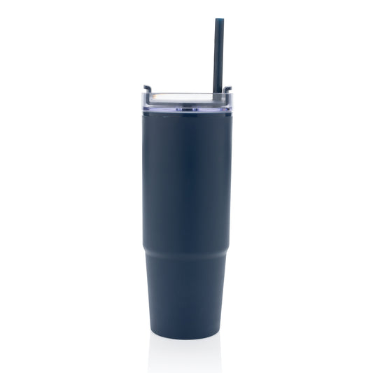 Navy Tana RCS Plastic Tumbler with Handle 900ML plain