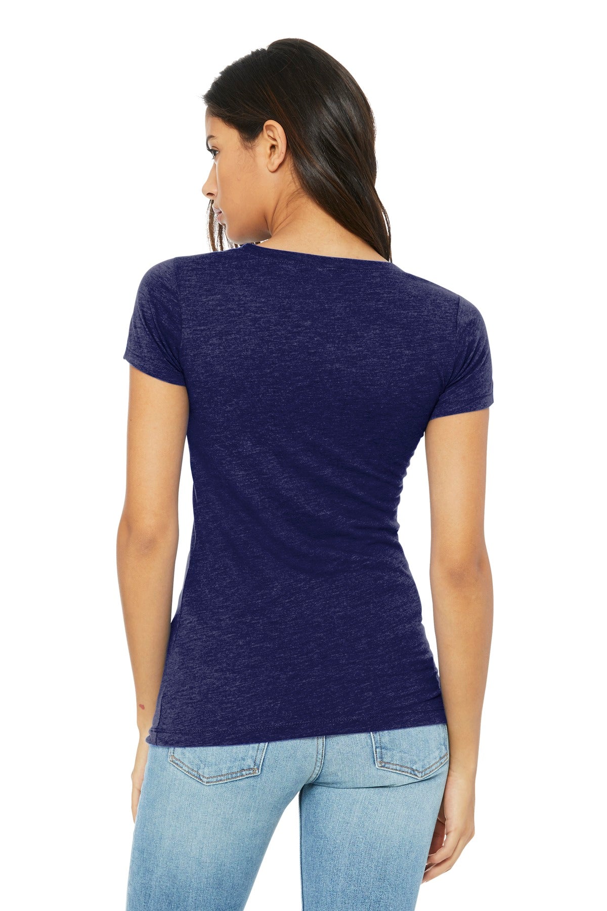 Navy TB BELLA+CANVAS Women's Triblend Short Sleeve Tee. BC8413