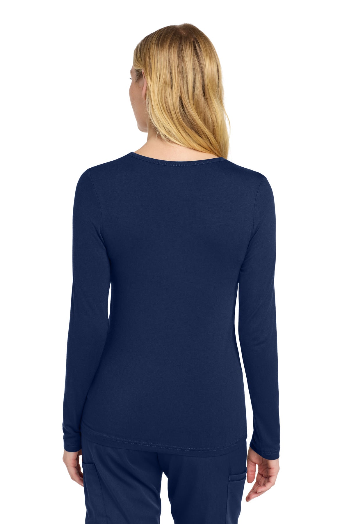 Navy Wink Women's Long Sleeve Layer Tee WW4029