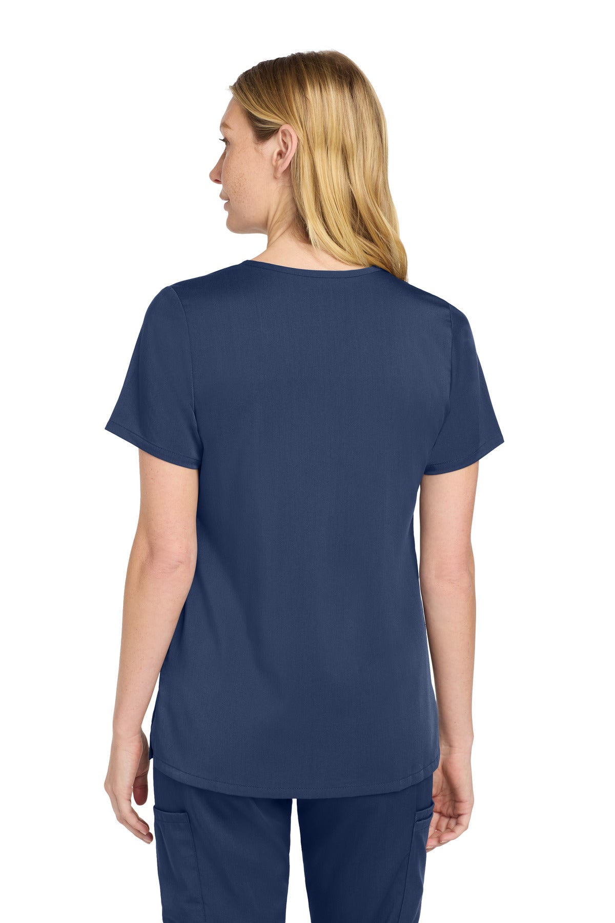 Navy Wink Women's Premiere Flex V-Neck Top WW4168