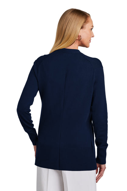 NavyBlazer Brooks Brothers Women's Cotton Stretch Long Cardigan Sweater BB18403