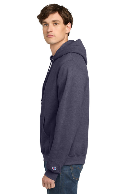 NavyHthr Champion Powerblend Pullover Hoodie. S700