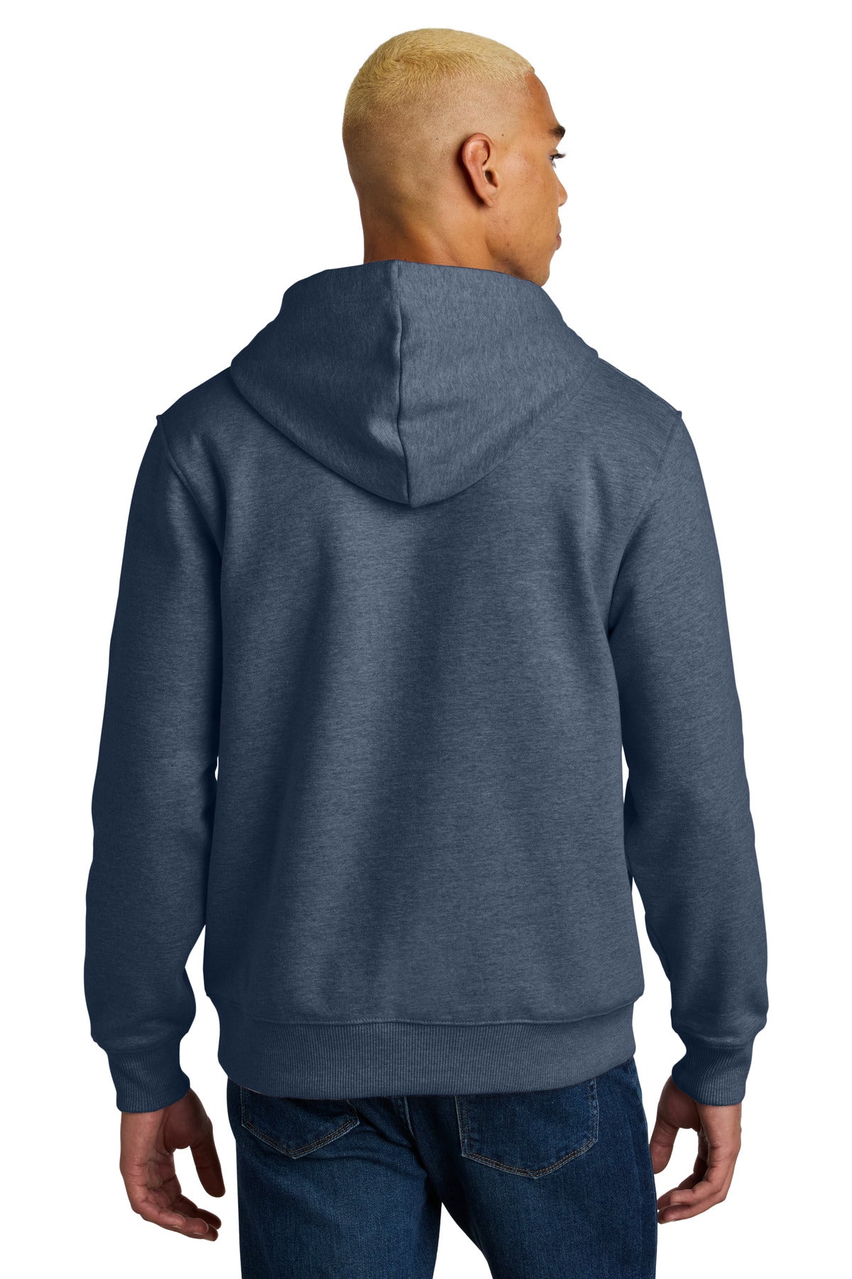 NavyHthr District V.I.T. Super Heavyweight Fleece Hoodie DT6600