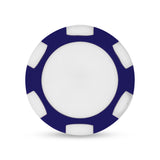 Navy/White Ahead Poker Chip with Ball Marker plain