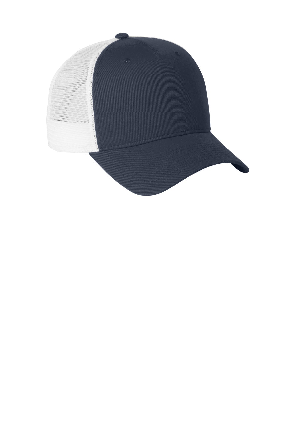 Navy/White Nike Snapback Mesh Trucker Cap NKFN9893