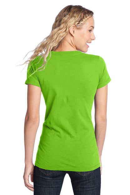 Neon Green District Women's Fitted The Concert Tee DT5001