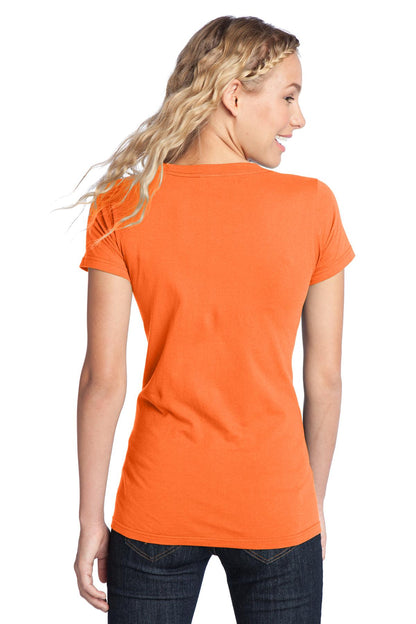 Neon Orange District Women's Fitted The Concert Tee DT5001