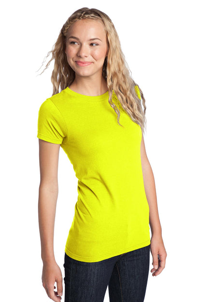 Neon Yellow District Women's Fitted The Concert Tee DT5001