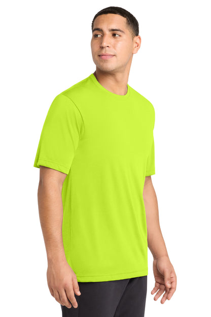 Neon Yellow Sport-Tek PosiCharge Competitor Cotton Touch Tee. ST450