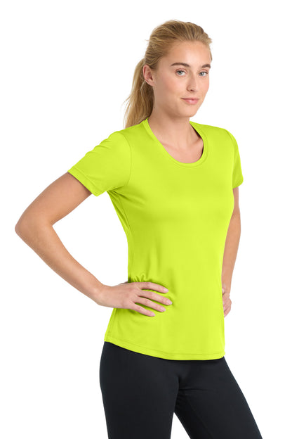 Neon Yellow Sport-Tek Women's PosiCharge Competitor Tee. LST350