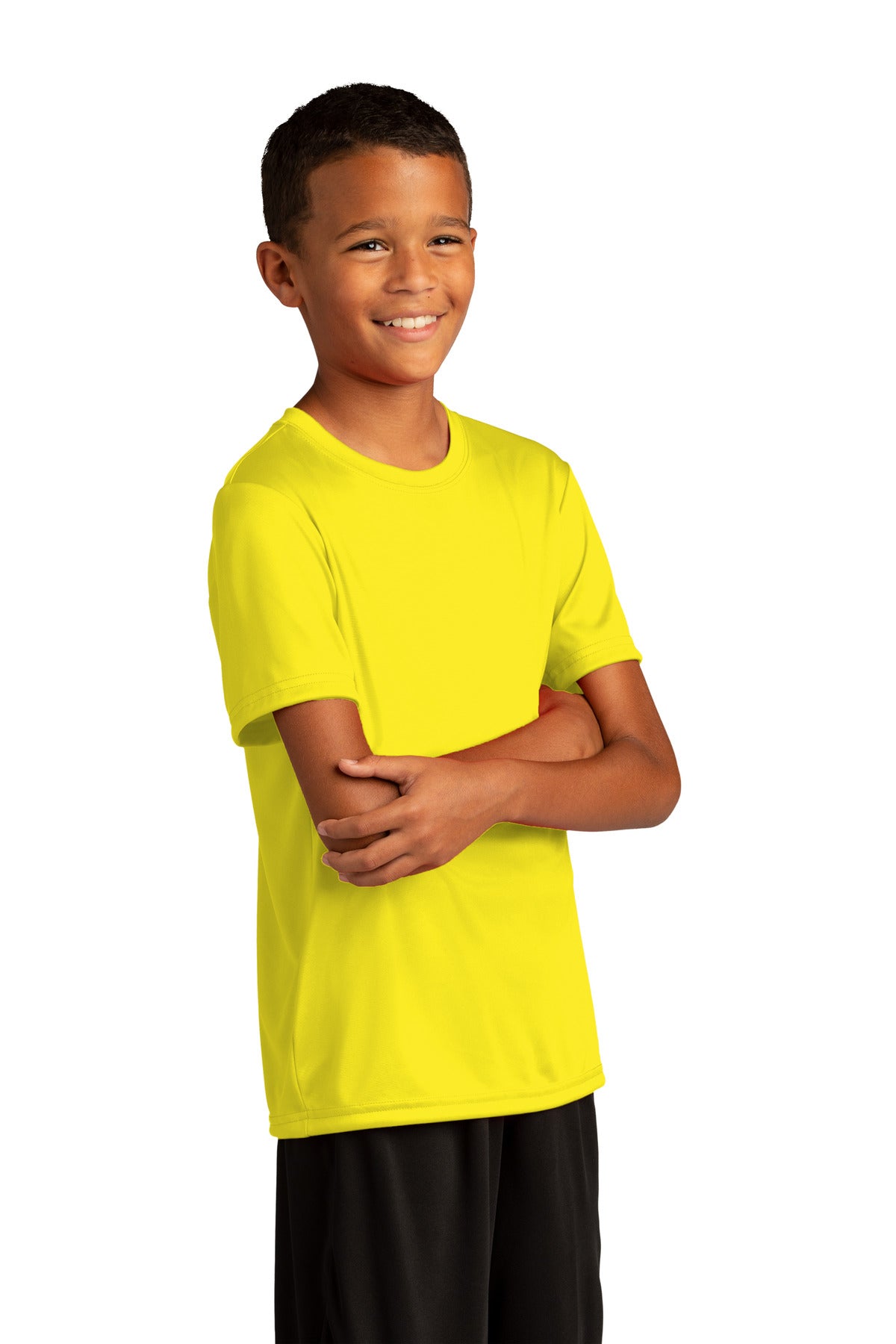 NeonYellow Sport-Tek Youth PosiCharge Re-Compete Tee YST720