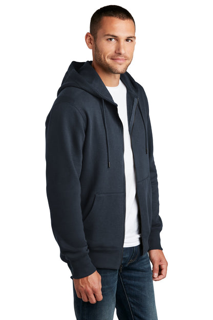 New Navy District Perfect Weight Fleece Full-Zip Hoodie DT1103