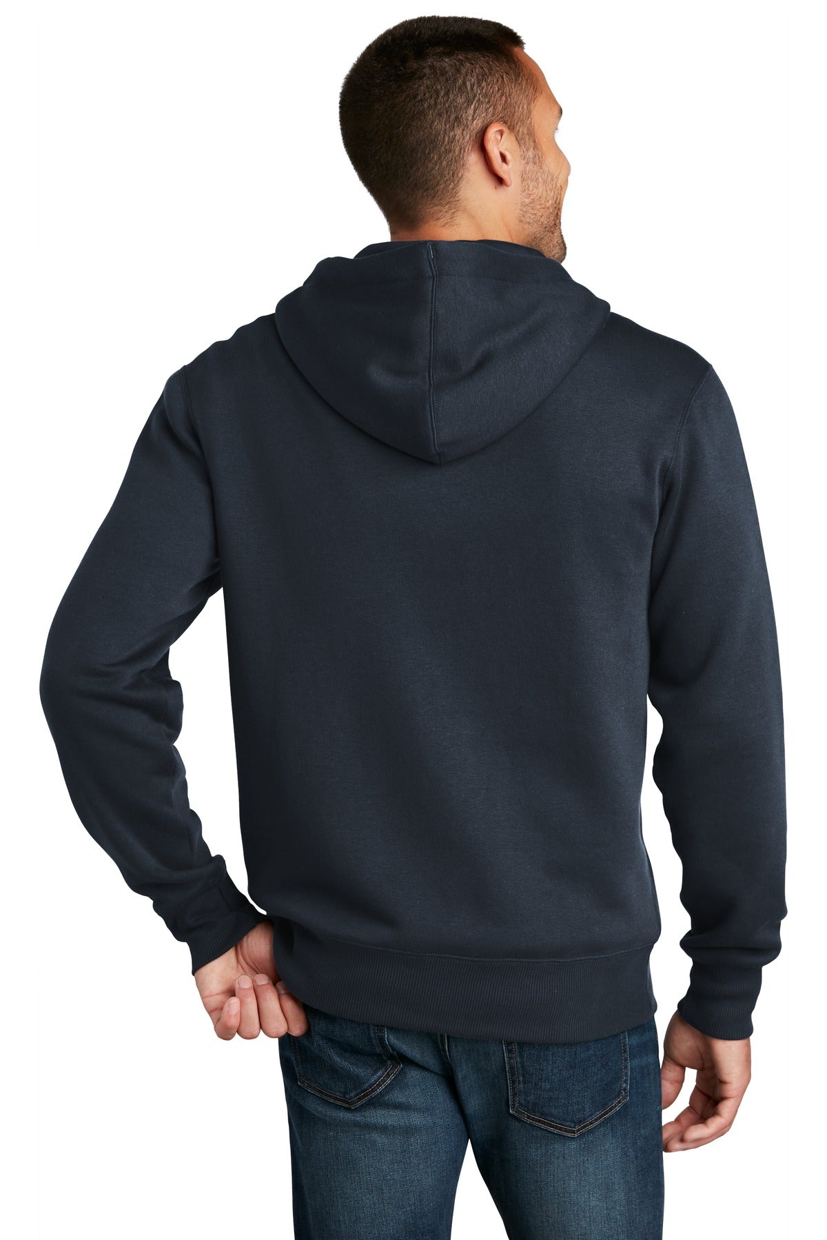 New Navy District Perfect Weight Fleece Full-Zip Hoodie DT1103