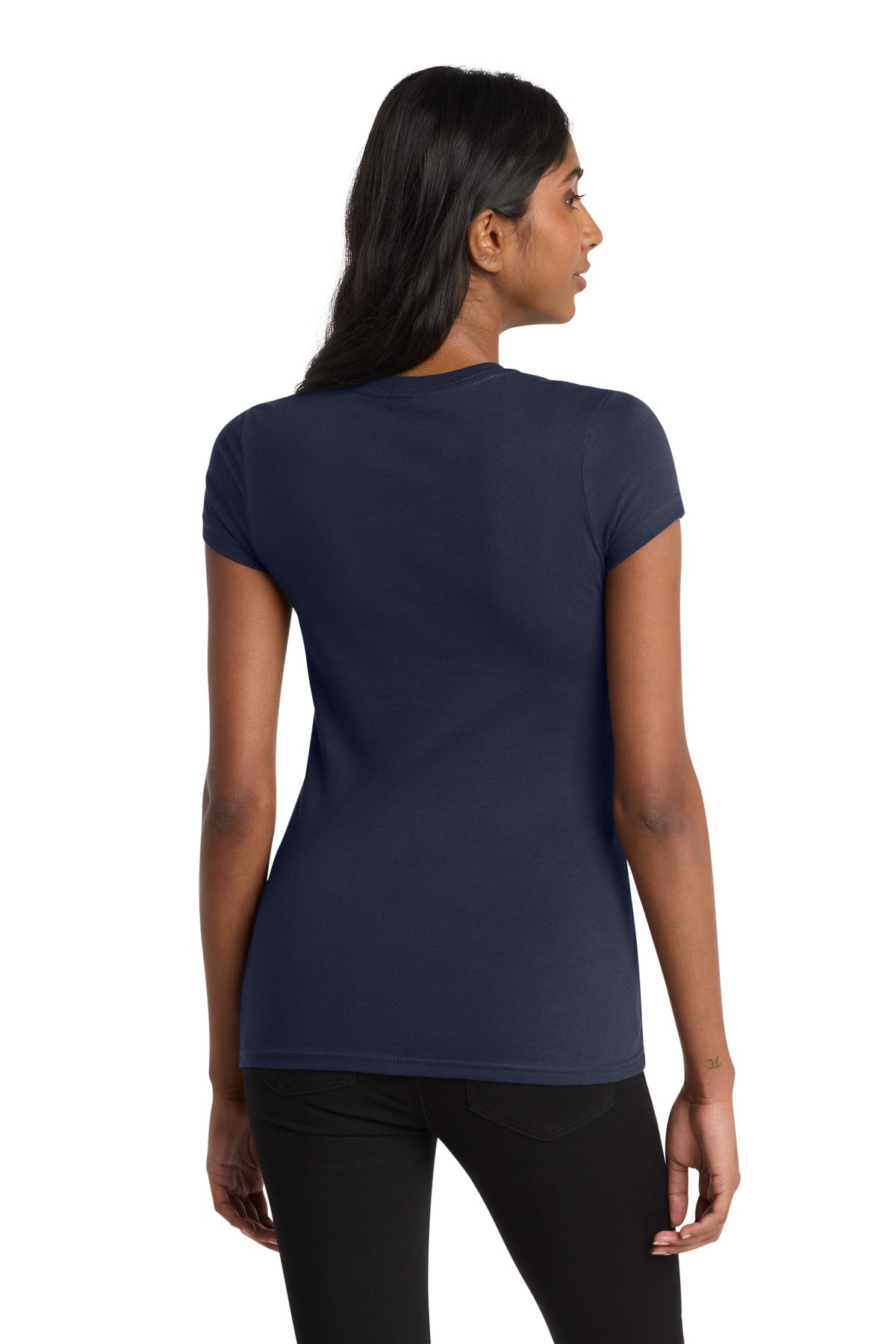 New Navy District Women's Fitted Very Important Tee . DT6001