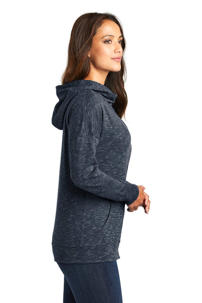 New Navy District Women's Medal Full-Zip Hoodie. DT665