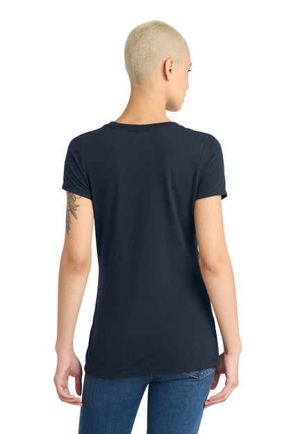 New Navy District Women's Perfect Tri V-Neck Tee. DM1350L