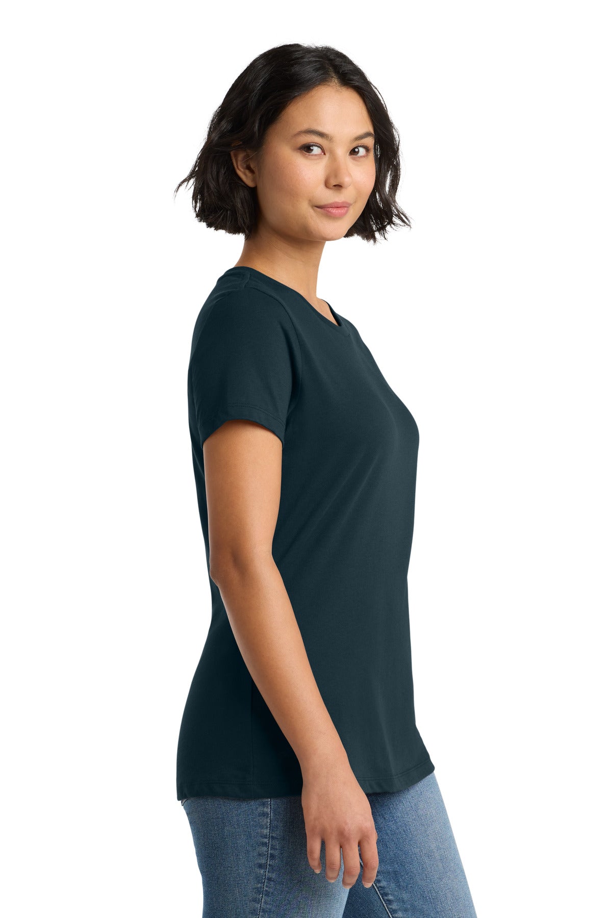 New Navy District Women's Perfect Weight Tee. DM104L
