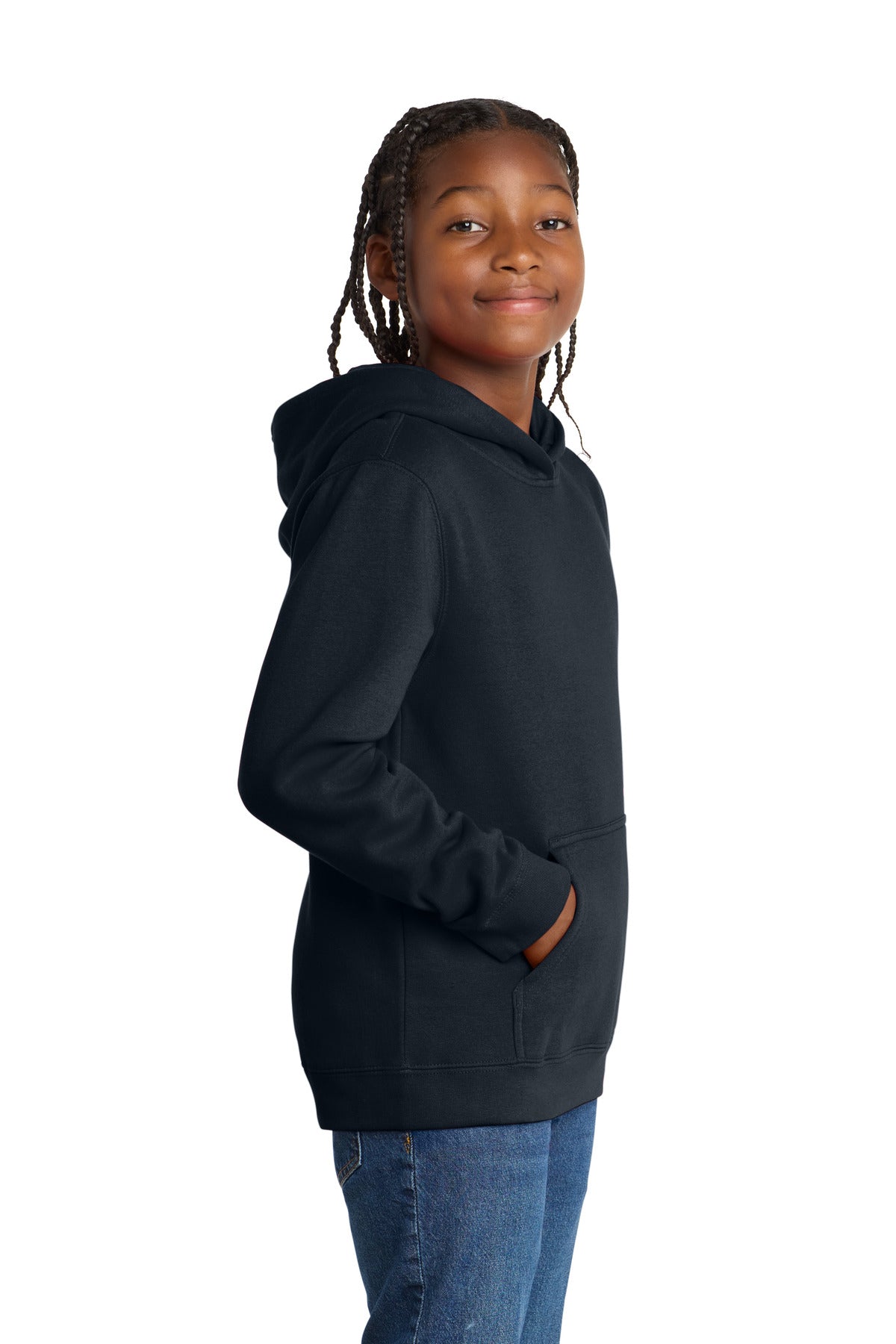New Navy District Youth V.I.T. Fleece Hoodie DT6100Y