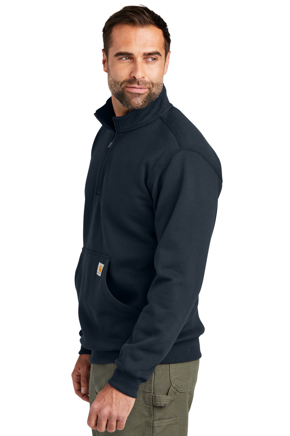 NewNavy Carhartt Midweight 1/4-Zip Mock Neck Sweatshirt CT105294