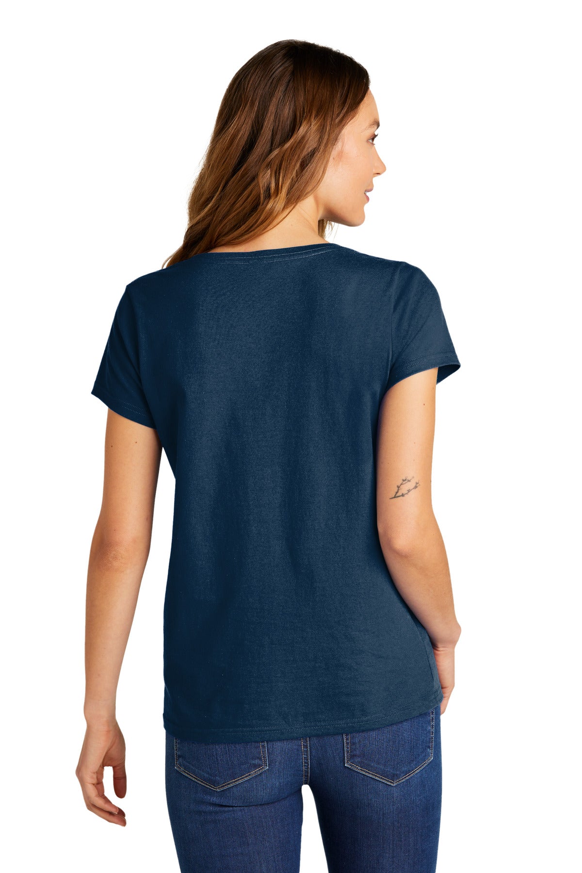 NewNavy District Women's The Concert Tee V-Neck DT5002