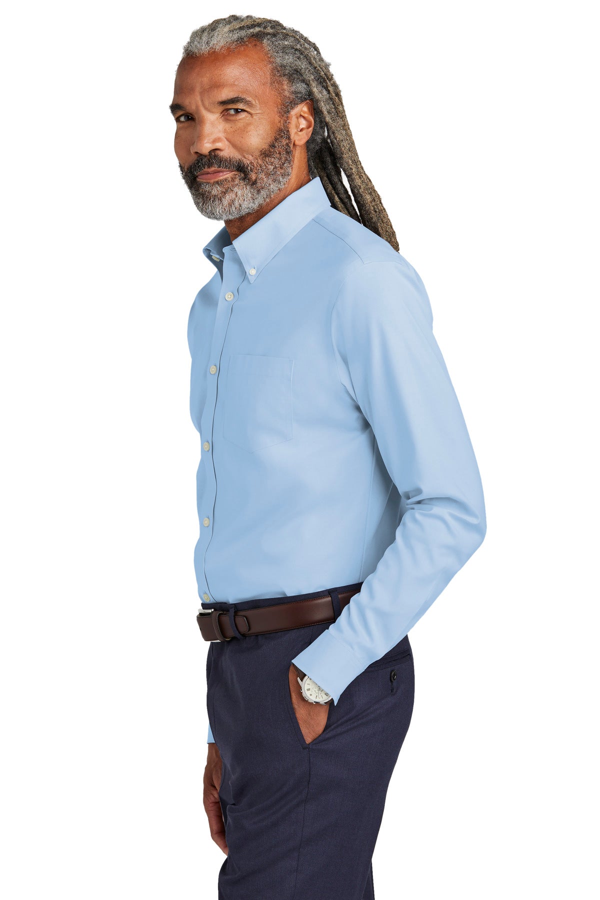 NewportBlu Brooks Brothers Wrinkle-Free Stretch Pinpoint Shirt BB18000