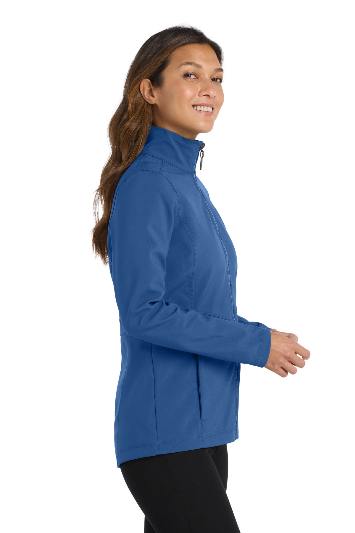 Night Sky Blue Port Authority Women's Collective Soft Shell Jacket. L901