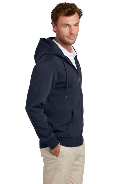 NightNavy Brooks Brothers Double-Knit Full-Zip Hoodie BB18208