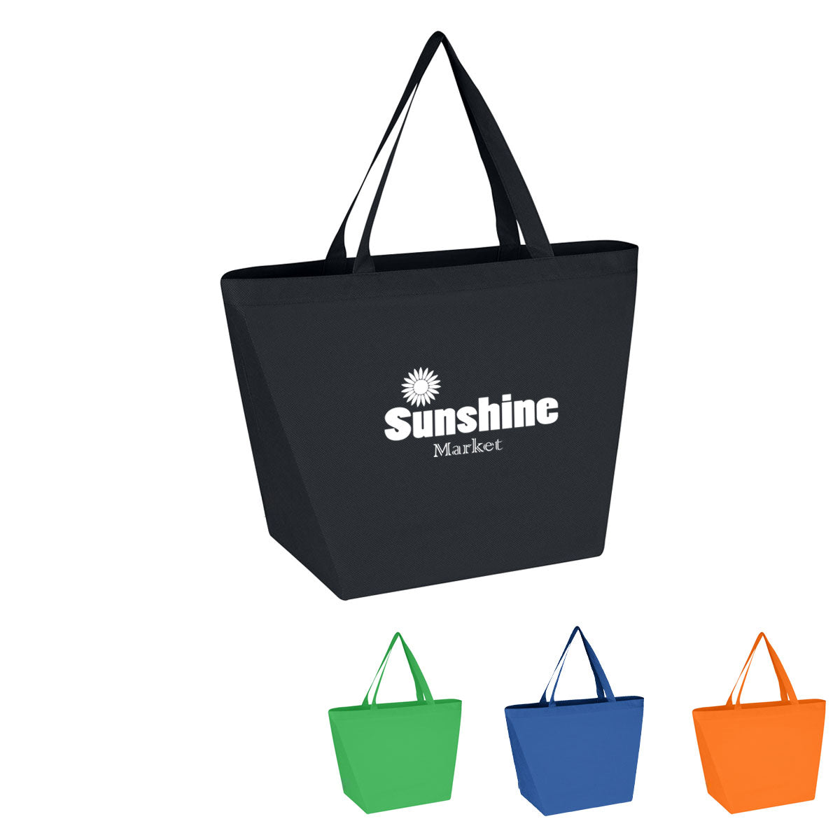 Non-Woven Budget Tote Bag With 100% RPET Material  grouped