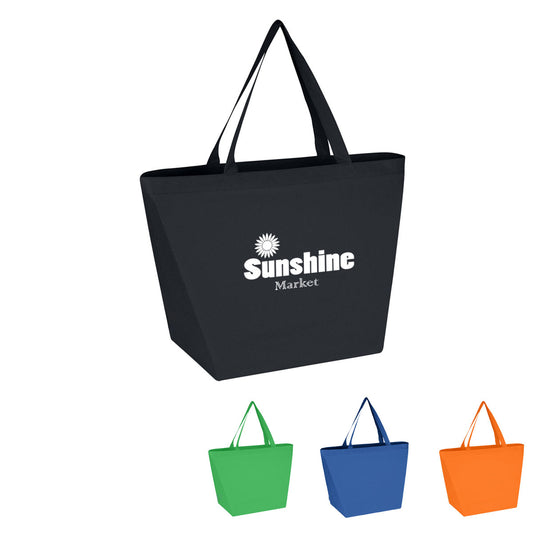 Non-Woven Budget Tote Bag With 100% RPET Material  grouped