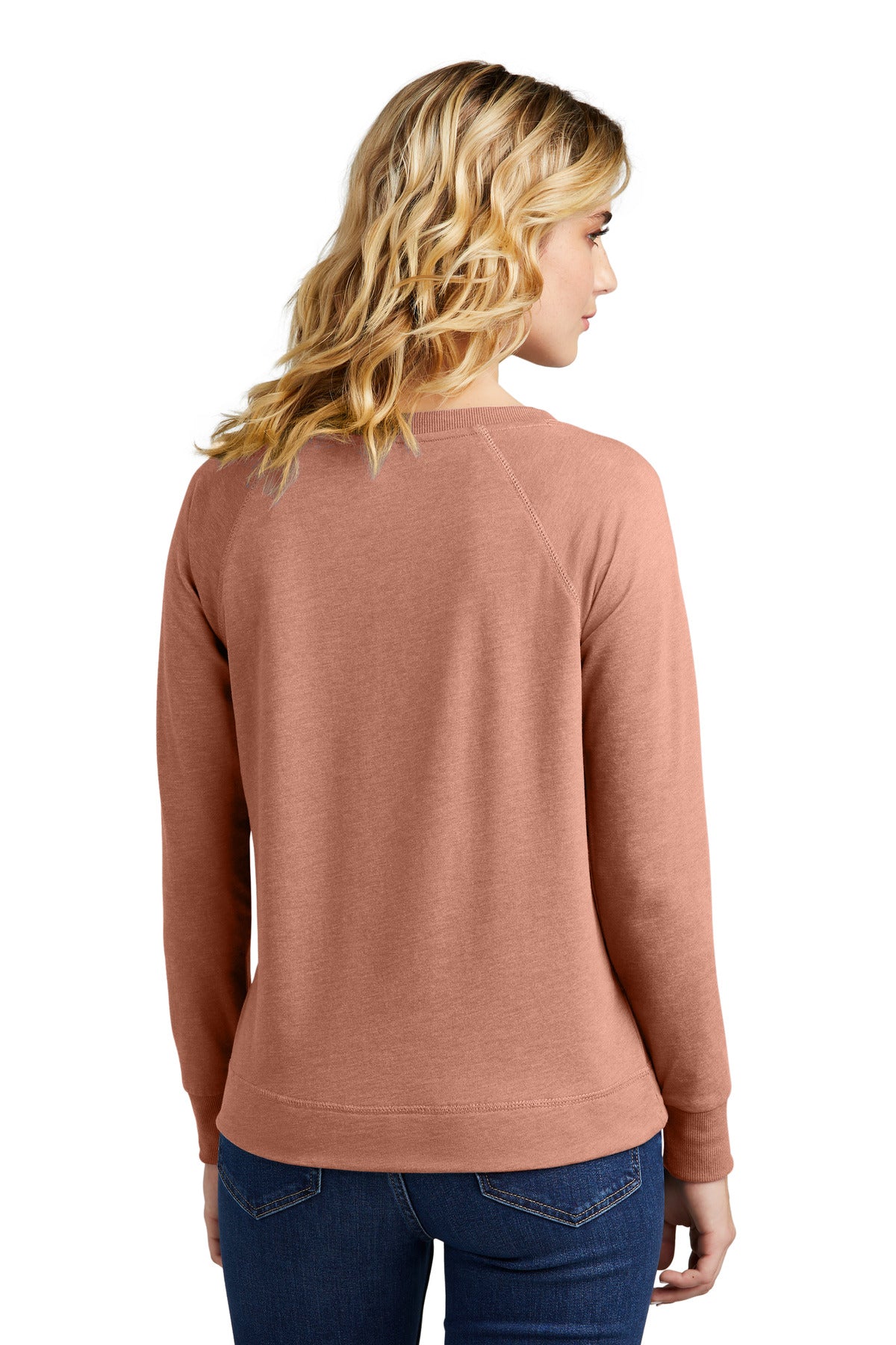 NstlgaRseH District Women's Featherweight French Terry Long Sleeve Crewneck DT672