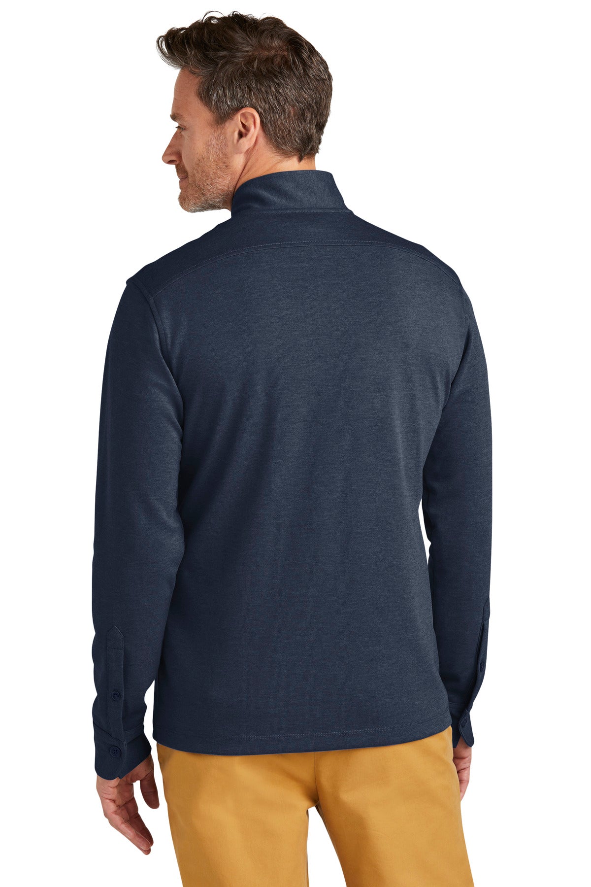 NvBlazerHt Brooks Brothers Mid-Layer Stretch 1/2-Button BB18202