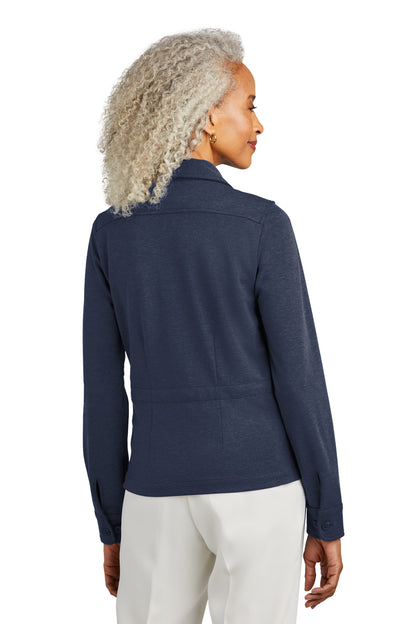 NvBlazerHt Brooks Brothers Women's Mid-Layer Stretch Button Jacket BB18205
