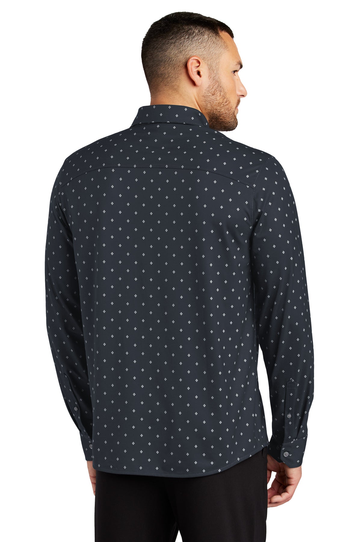 NvyGeoDmnd Mercer+Mettle Stretch Jersey Long Sleeve Shirt MM1018
