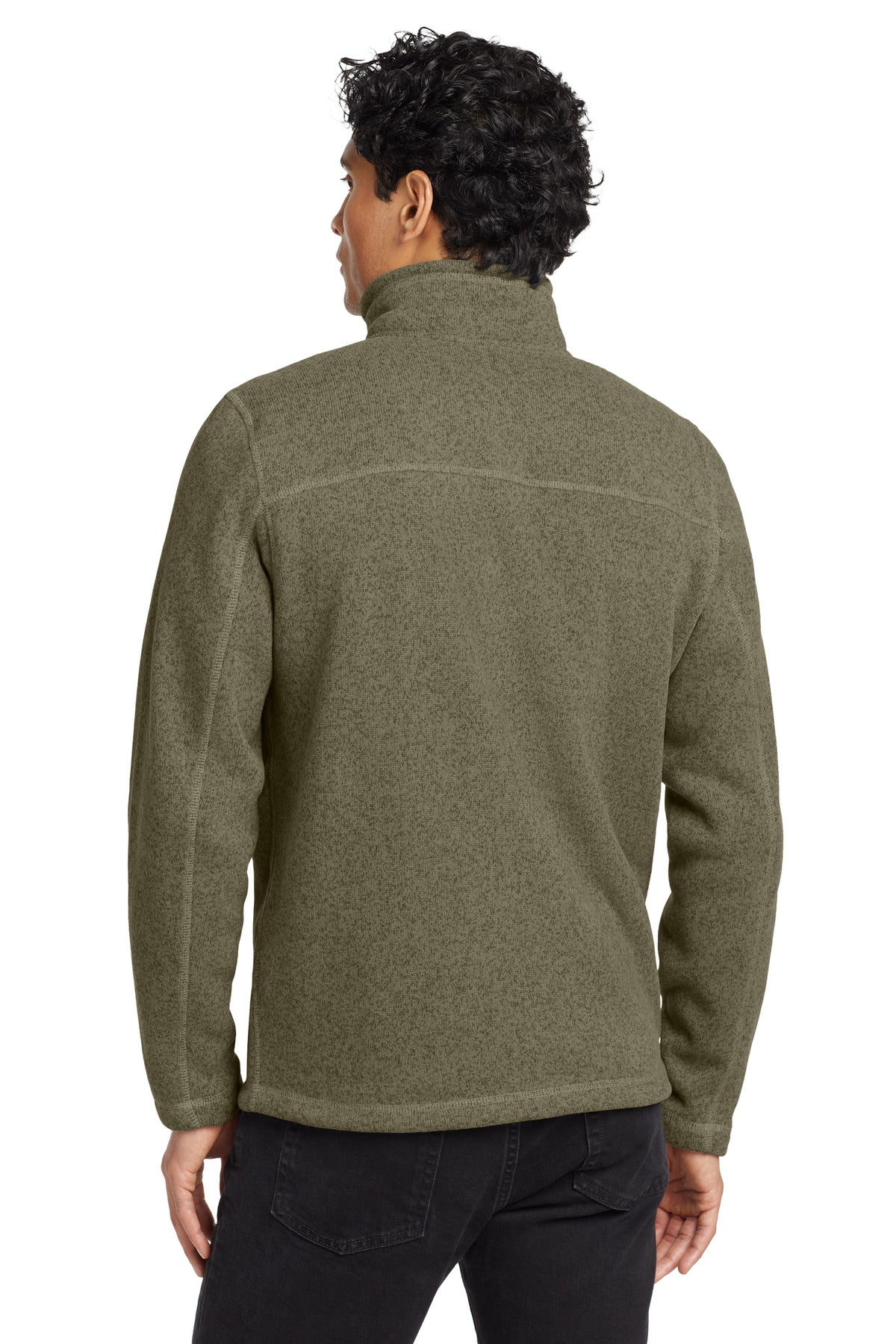 Nw Taupe Grn H The North Face Sweater Fleece Jacket. NF0A3LH7