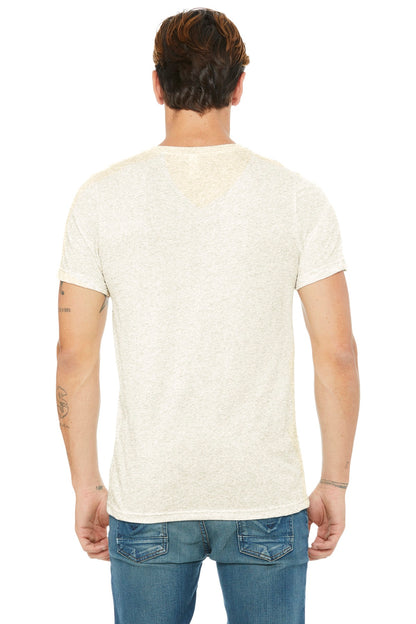 Oatmeal TB BELLA+CANVAS Unisex Triblend Short Sleeve V-Neck Te. BC3415