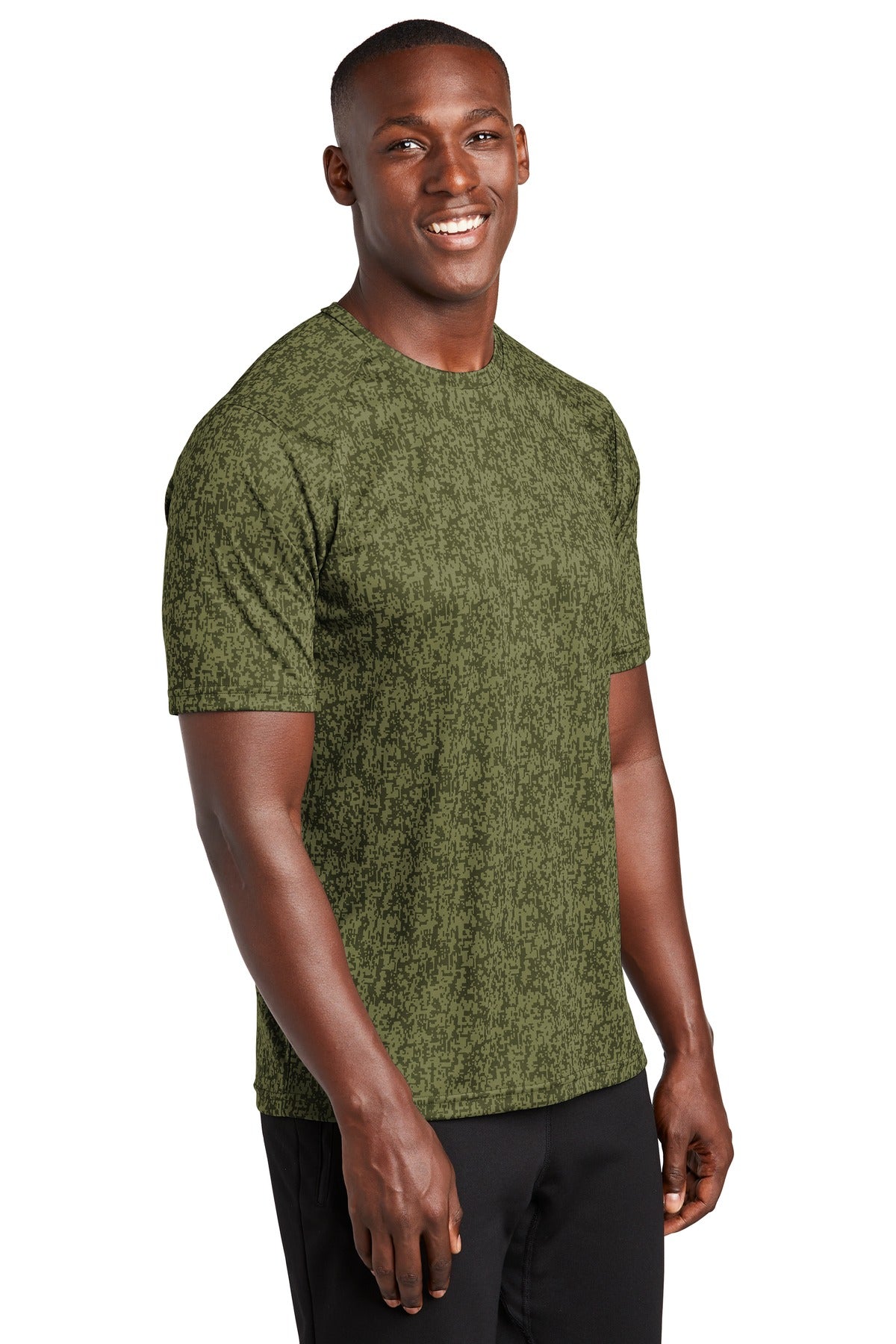 Olive Drab Grn Sport-Tek Digi Camo Tee. ST460