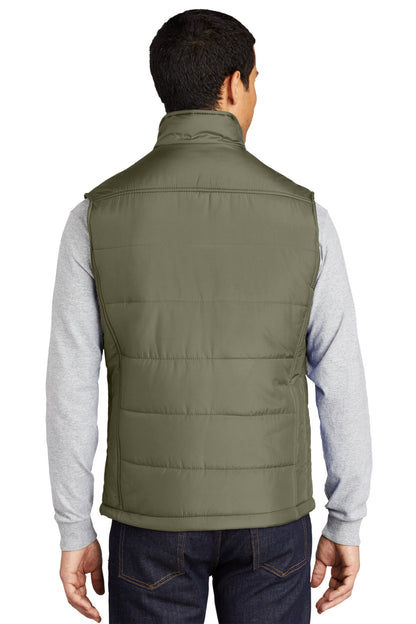 Olive Port Authority Puffy Vest. J709