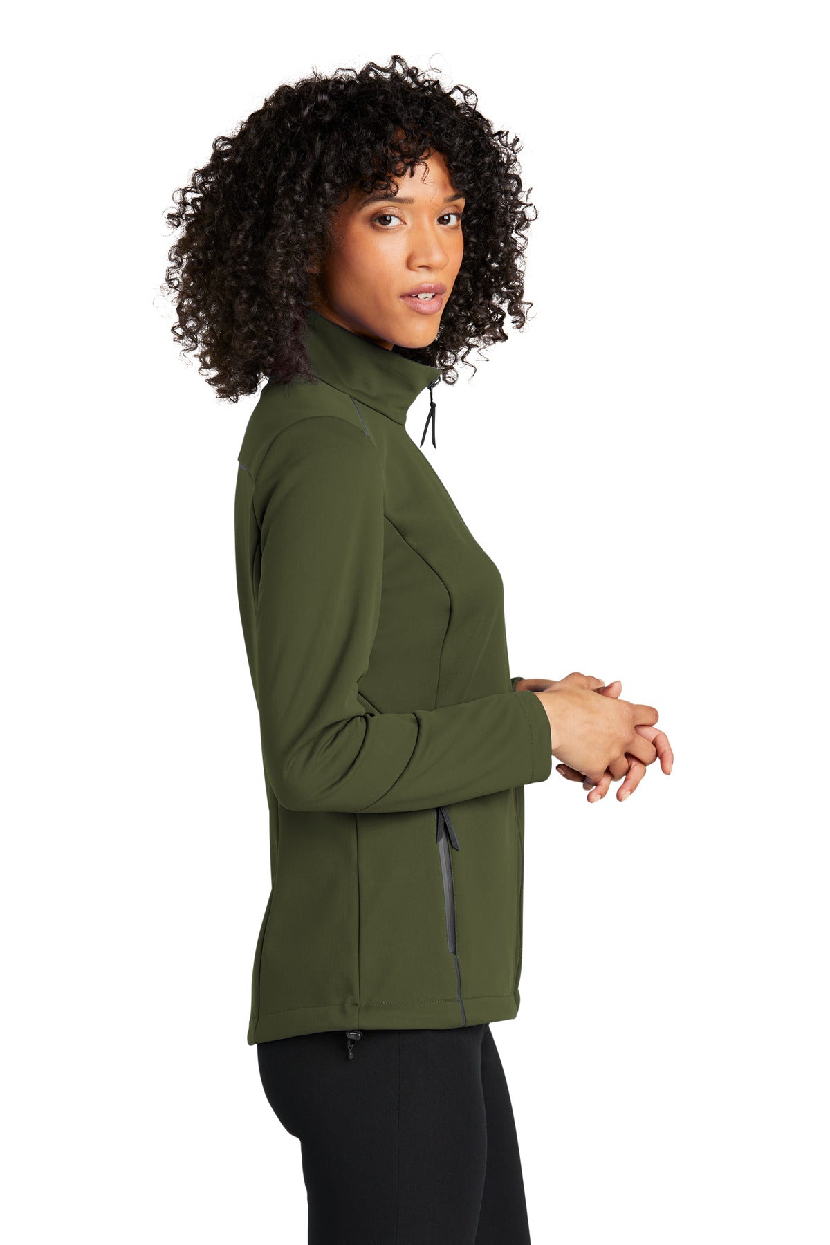 OliveGreen Port Authority Women's Collective Tech Soft Shell Jacket L921