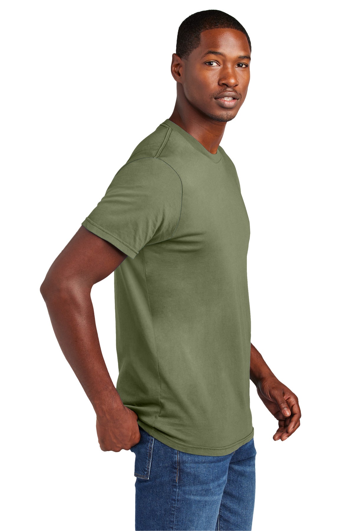 OlvDrabGn District Wash Tee DT2101